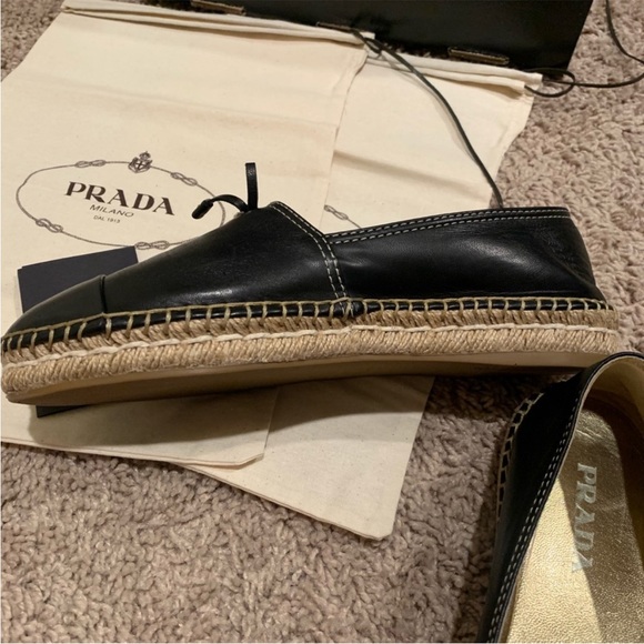 Prada nappa leather espadrilles NEW - Picture 4 of 9